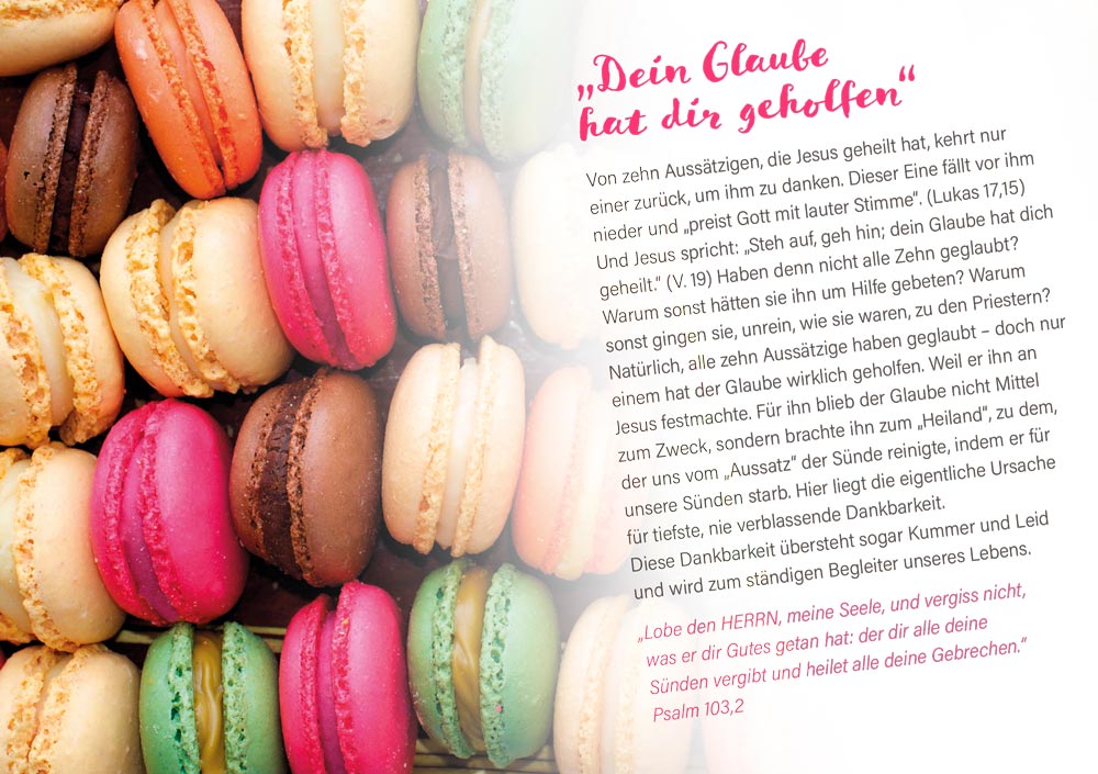 Grußheft - Ich danke dir!