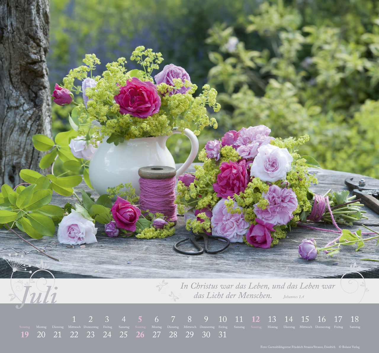 Im Garten zuhause 2026 - Wandkalender