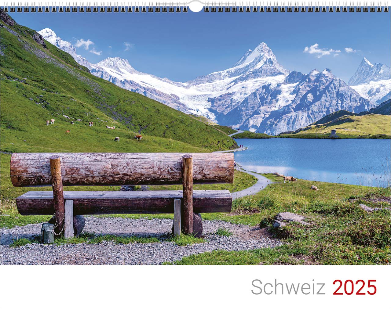 Schweizer Bergwelten Wandkalender 2025