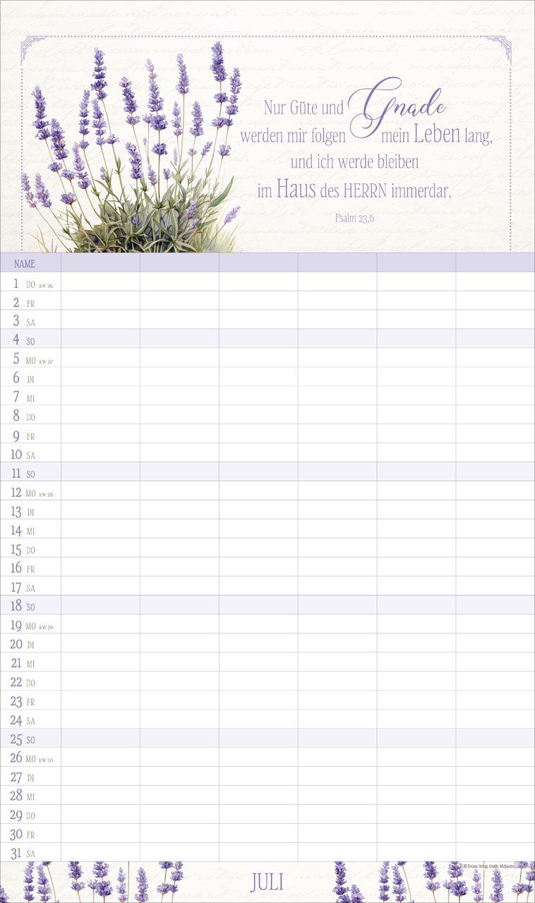 Poesie 2027 – Familienplaner