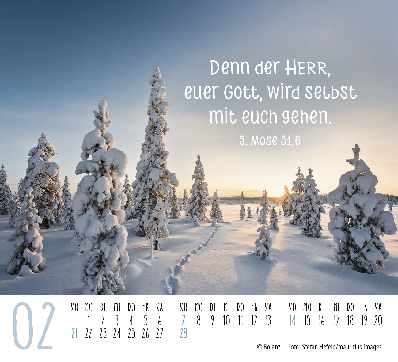 Atempause – Wohin du auch gehst 2027 – Minikalender