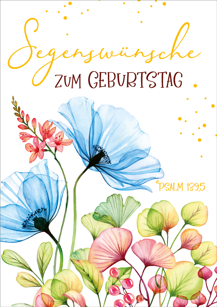 Postkarte Segenswünsche mit Psalm 139,5