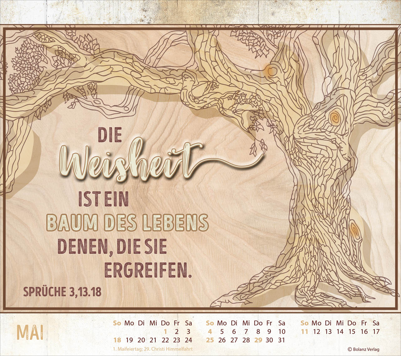 Starke Worte - Vintage 2025 - Tischkalender