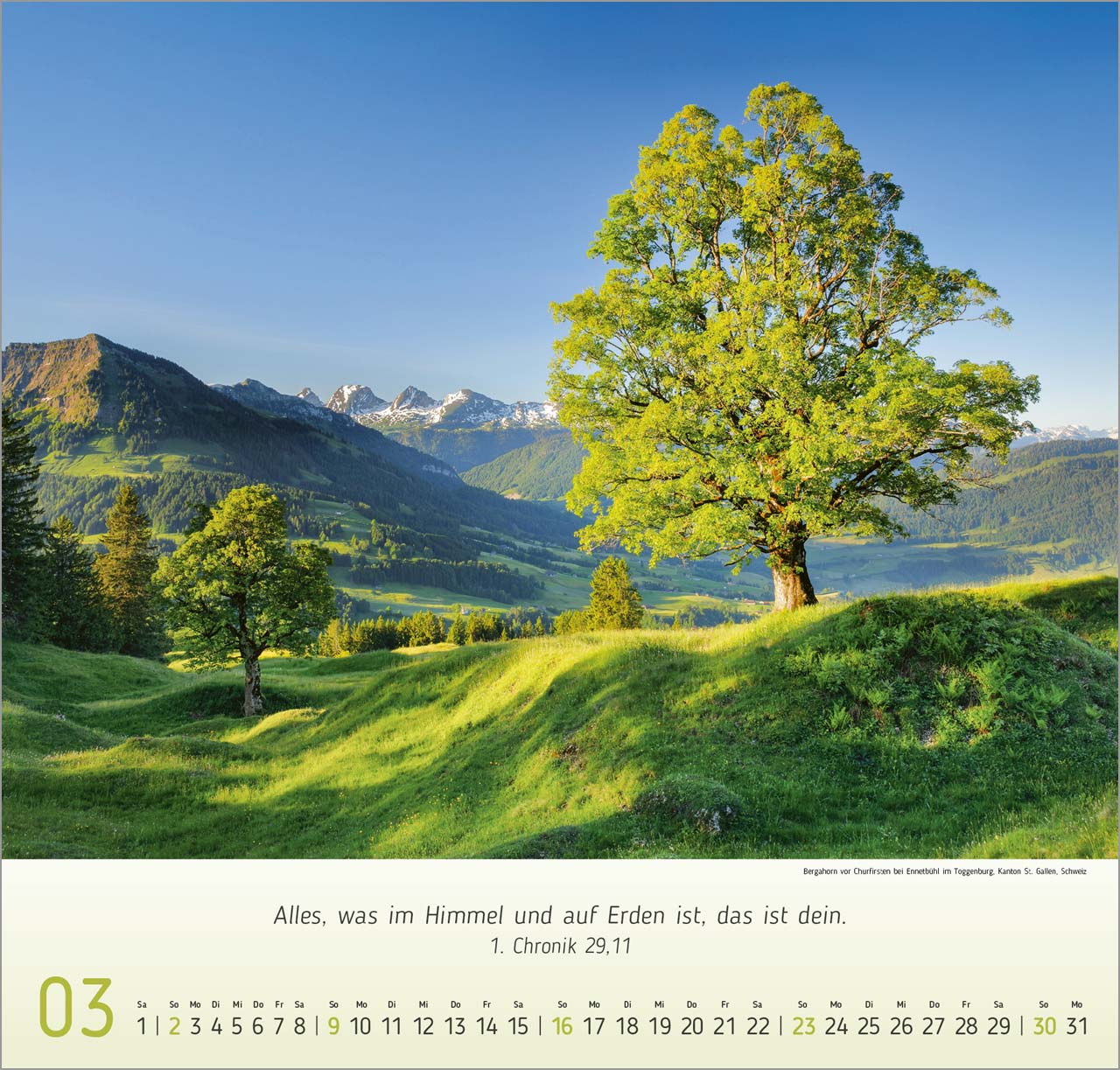 Berg Impressionen Wandkalender