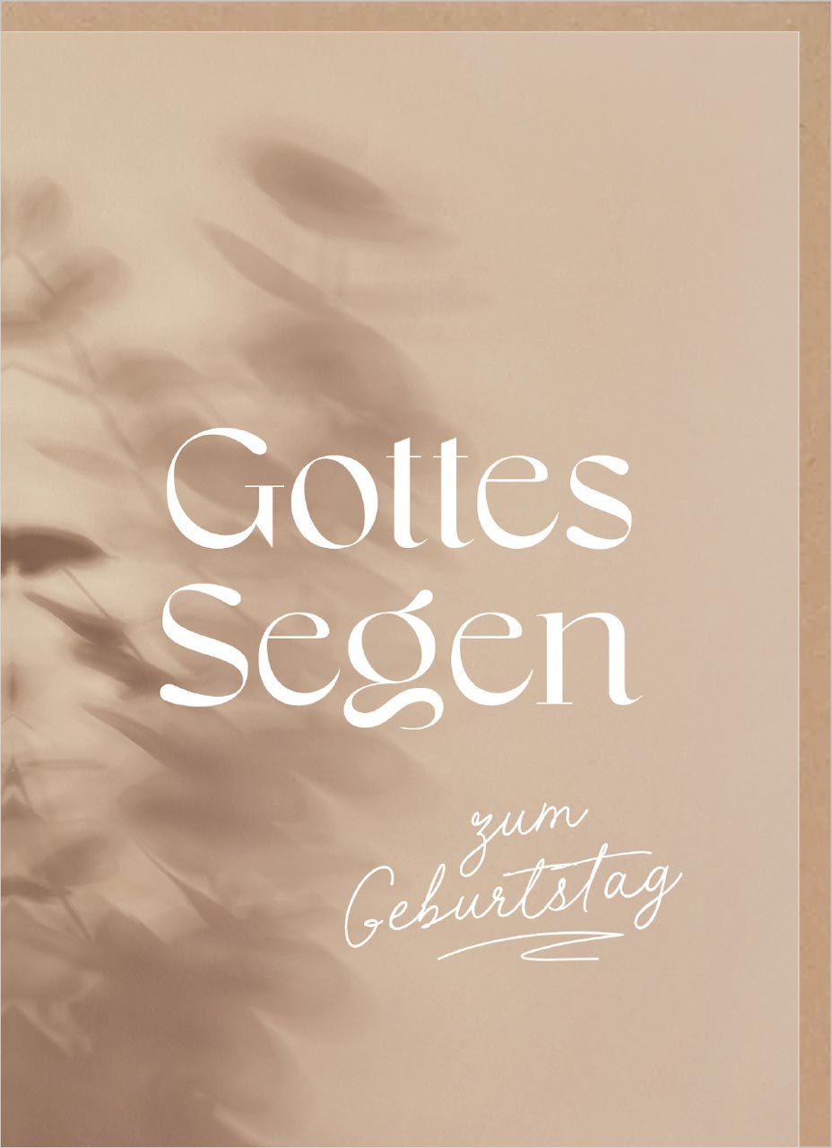 Faltkarte Segen zum Geburtstag