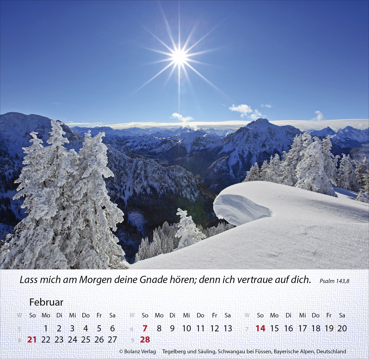 Berge 2027 – Tischkalender