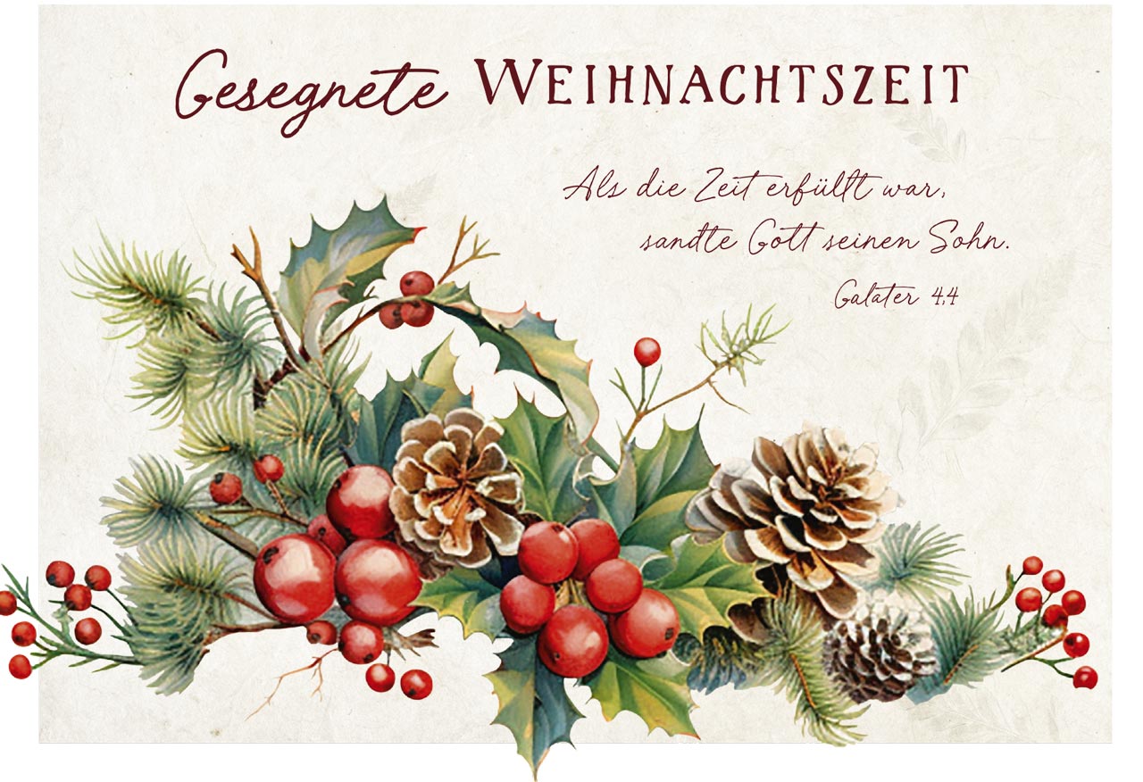 Postkarte Adventsgesteck