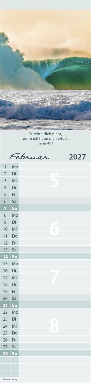 Für Alle 2027 – Streifenterminkalender