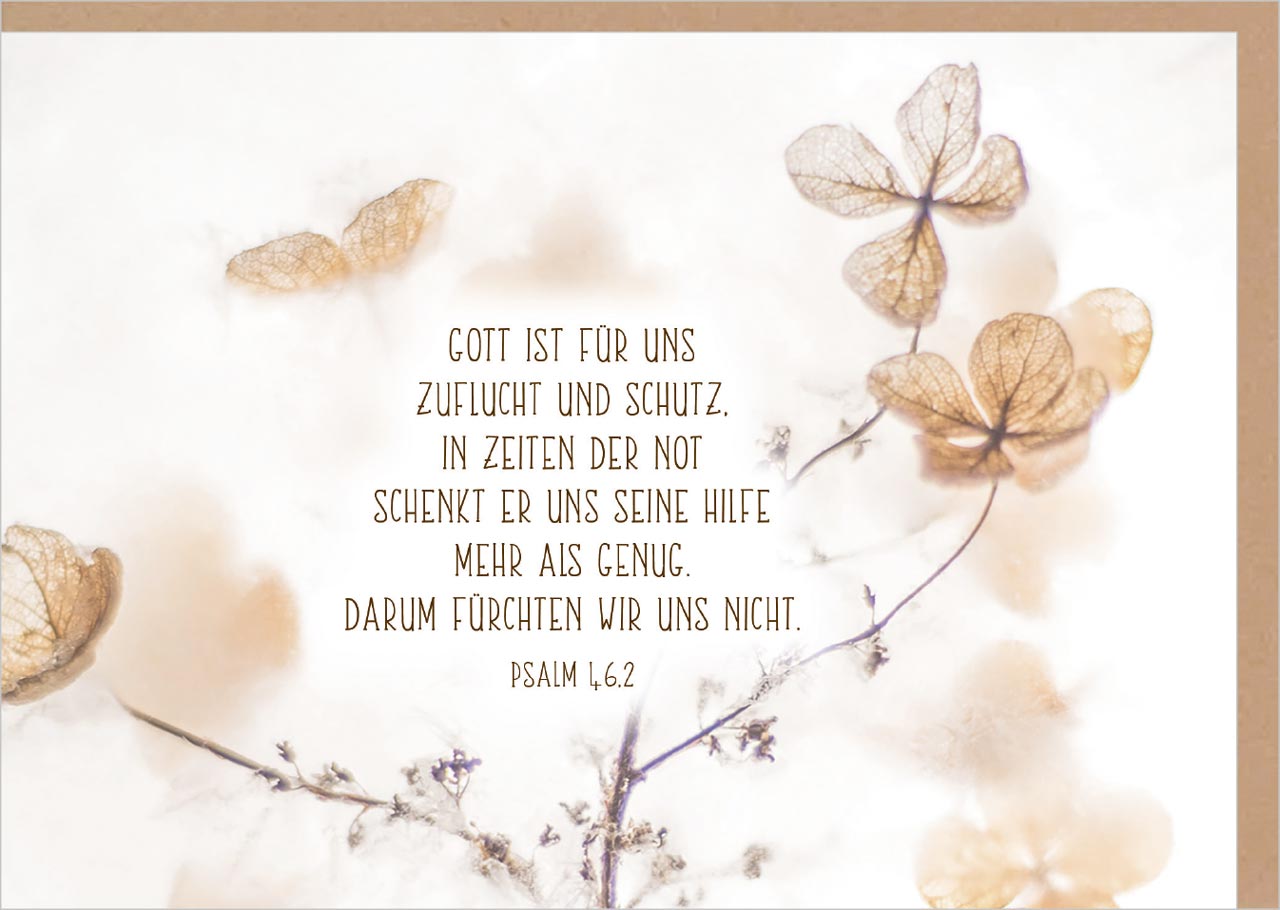 Faltkarte Psalm 46:2