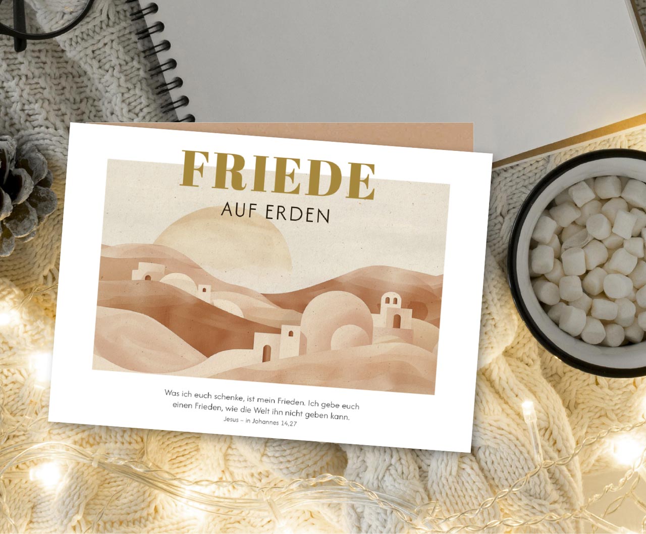 Faltkarte Friede auf Erden