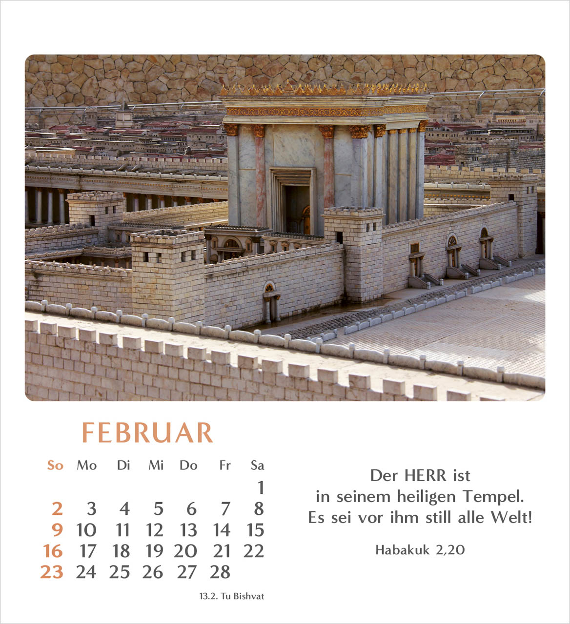 Geliebtes Israel Tischkalender