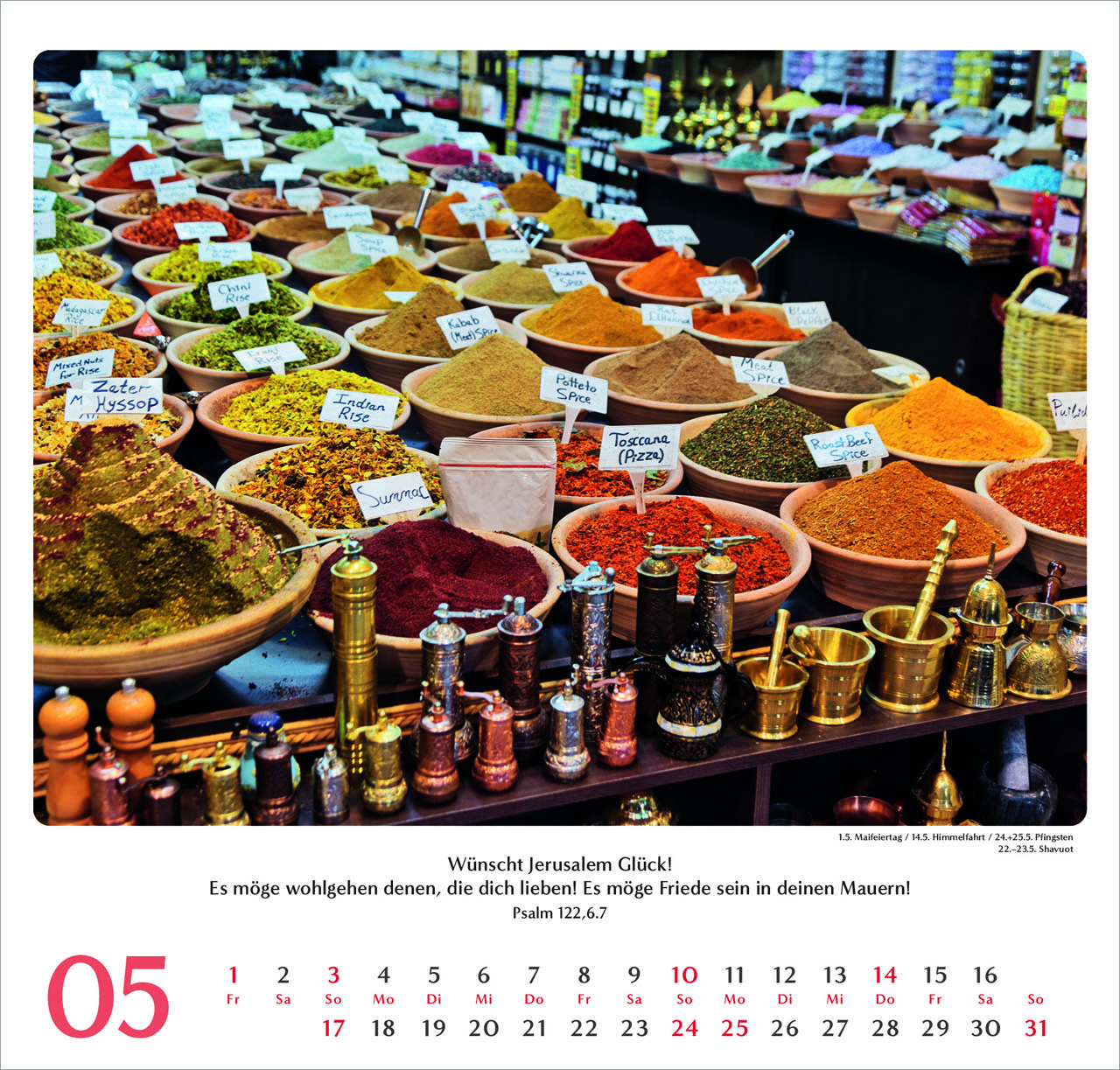 Geliebtes Israel Wandkalender 2026 Geliebtes Israel Wandkalender 2026
