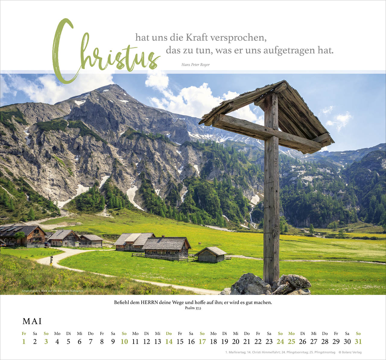 Fels meiner Stärke -Wandkalender 2026 Fels meiner Stärke -Wandkalender 2026