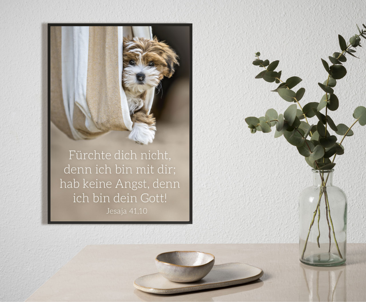 Poster Jahreslosung 2027 Hund A2