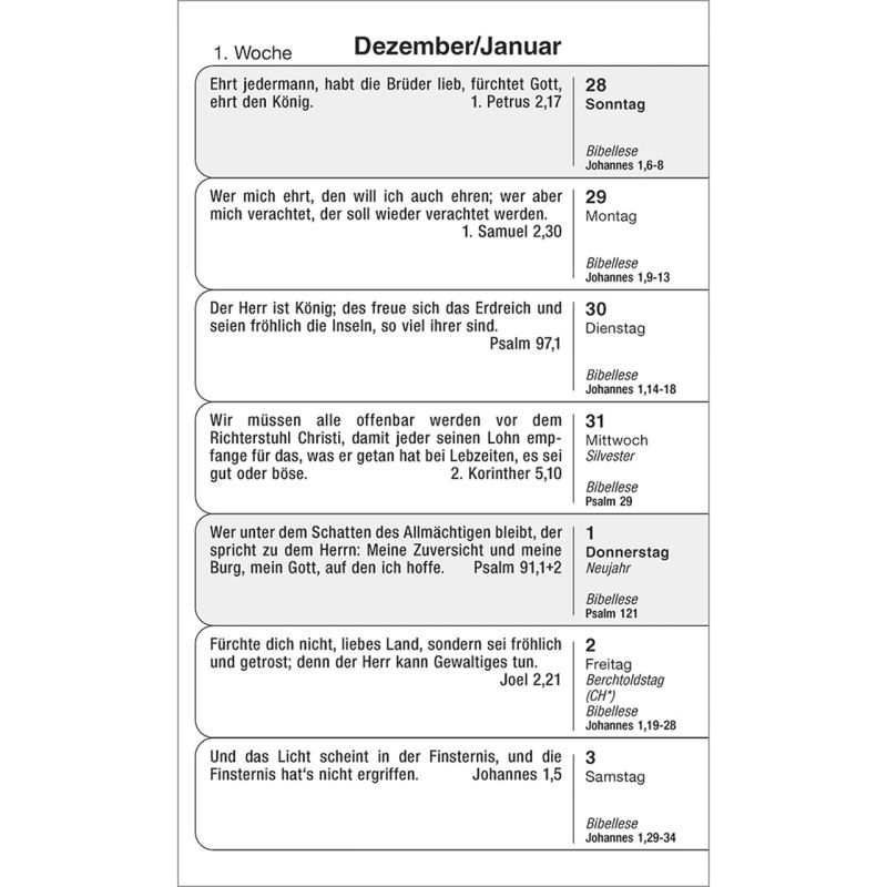 Gottes Wort für jeden Tag 2026