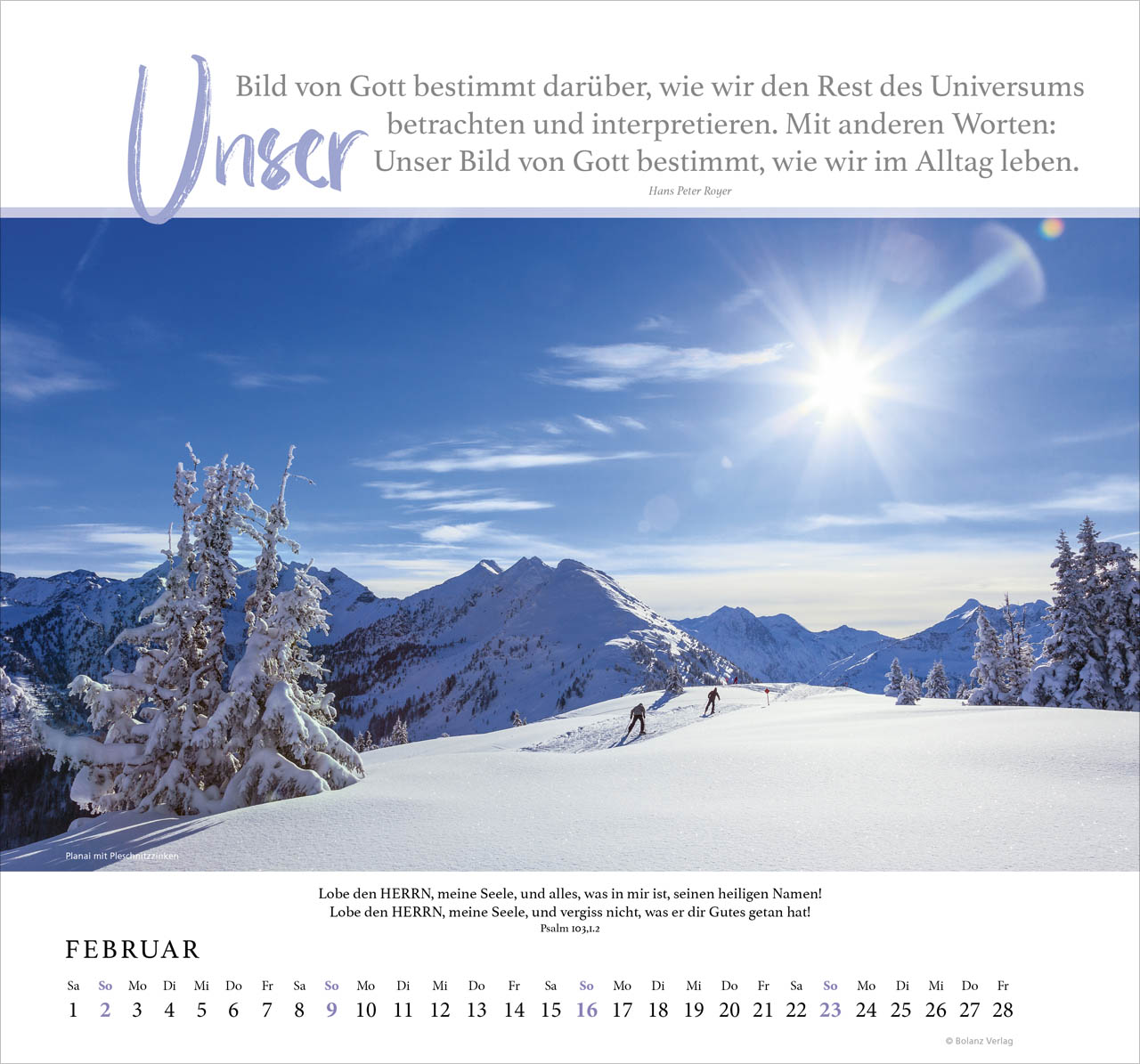 Fels meiner Stärke - Hans Peter Royer Wandkalender