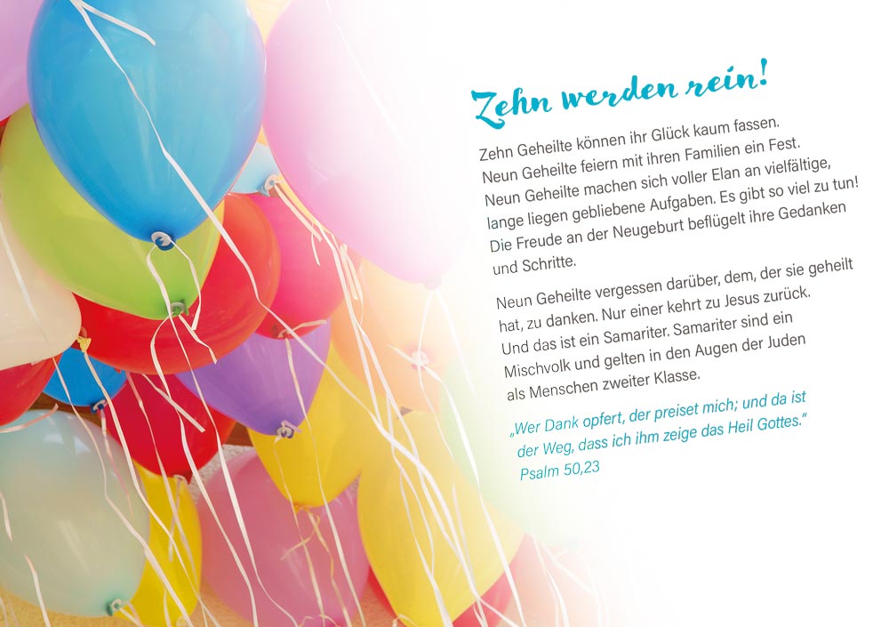 Grußheft - Ich danke dir!