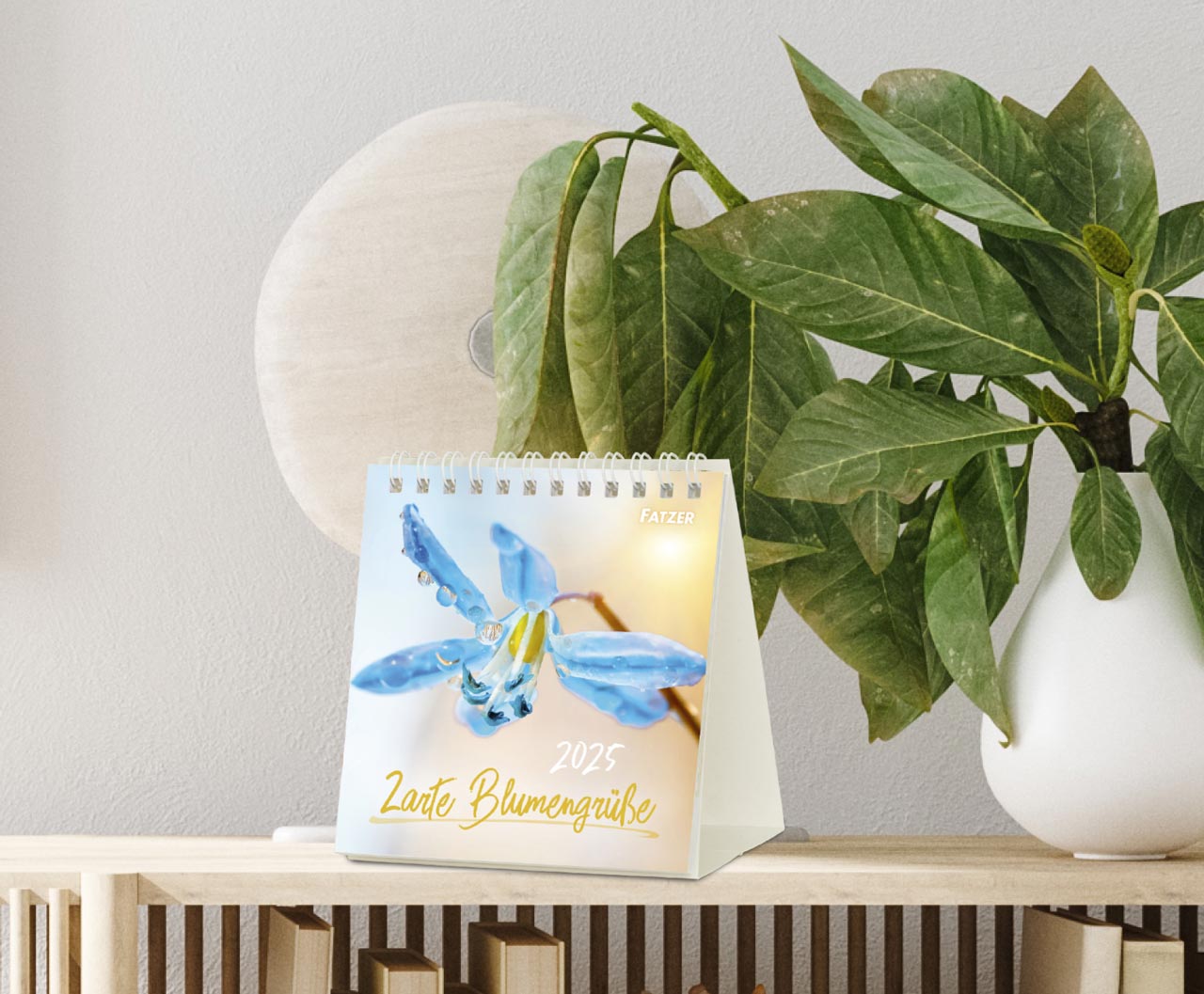 Zarte Blumengrüße Tischkalender