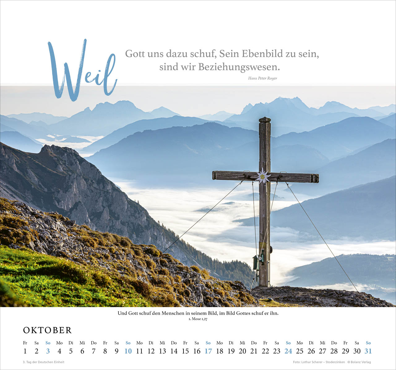 Fels meiner Stärke 2027 – Wandkalender