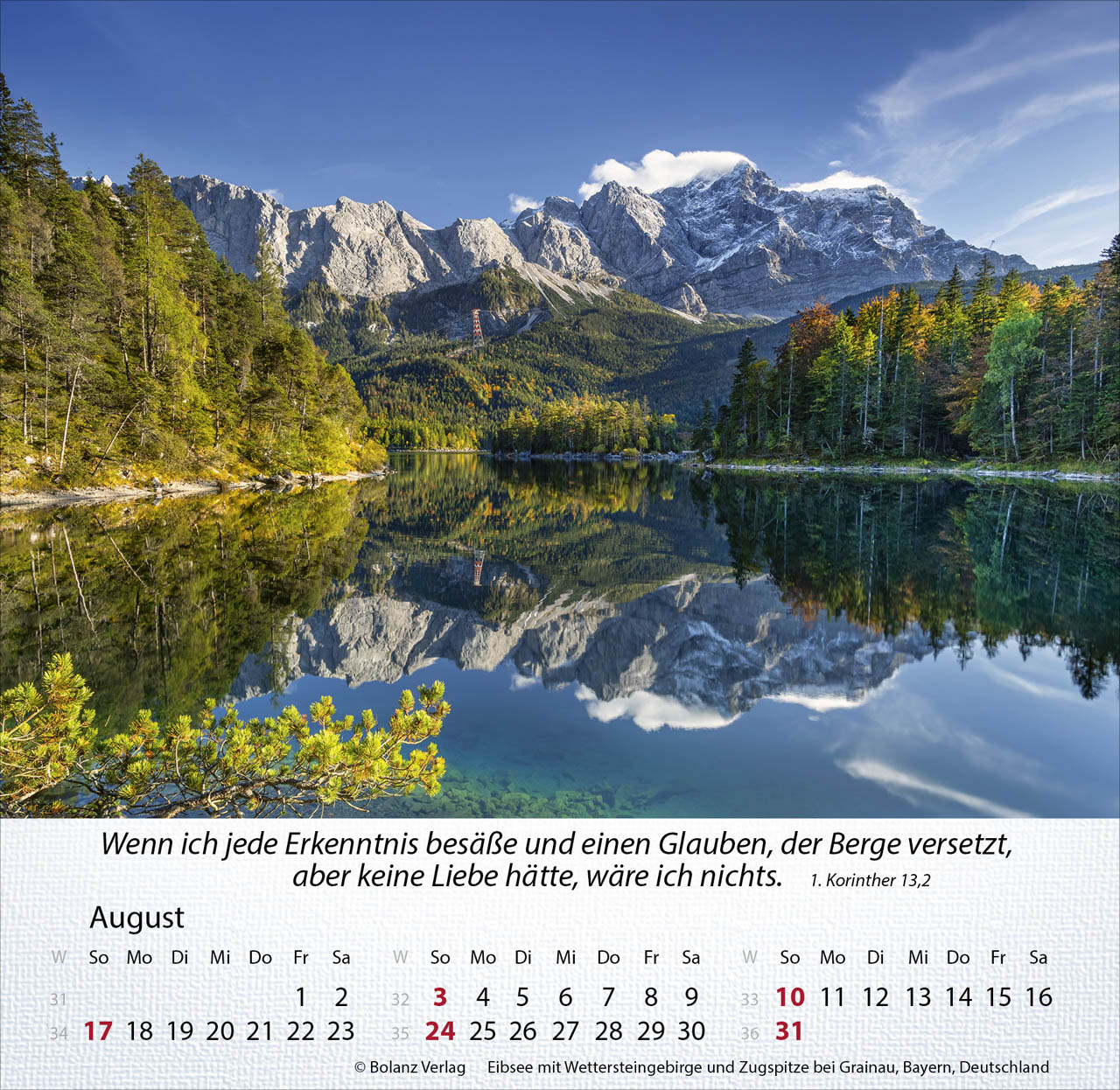 Berge 2025 - Tischkalender