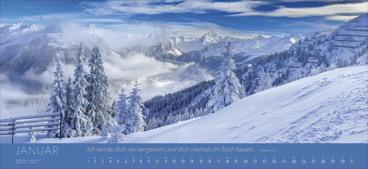 Ewigkeit im Herzen 2027 – Riesenpanoramakalender