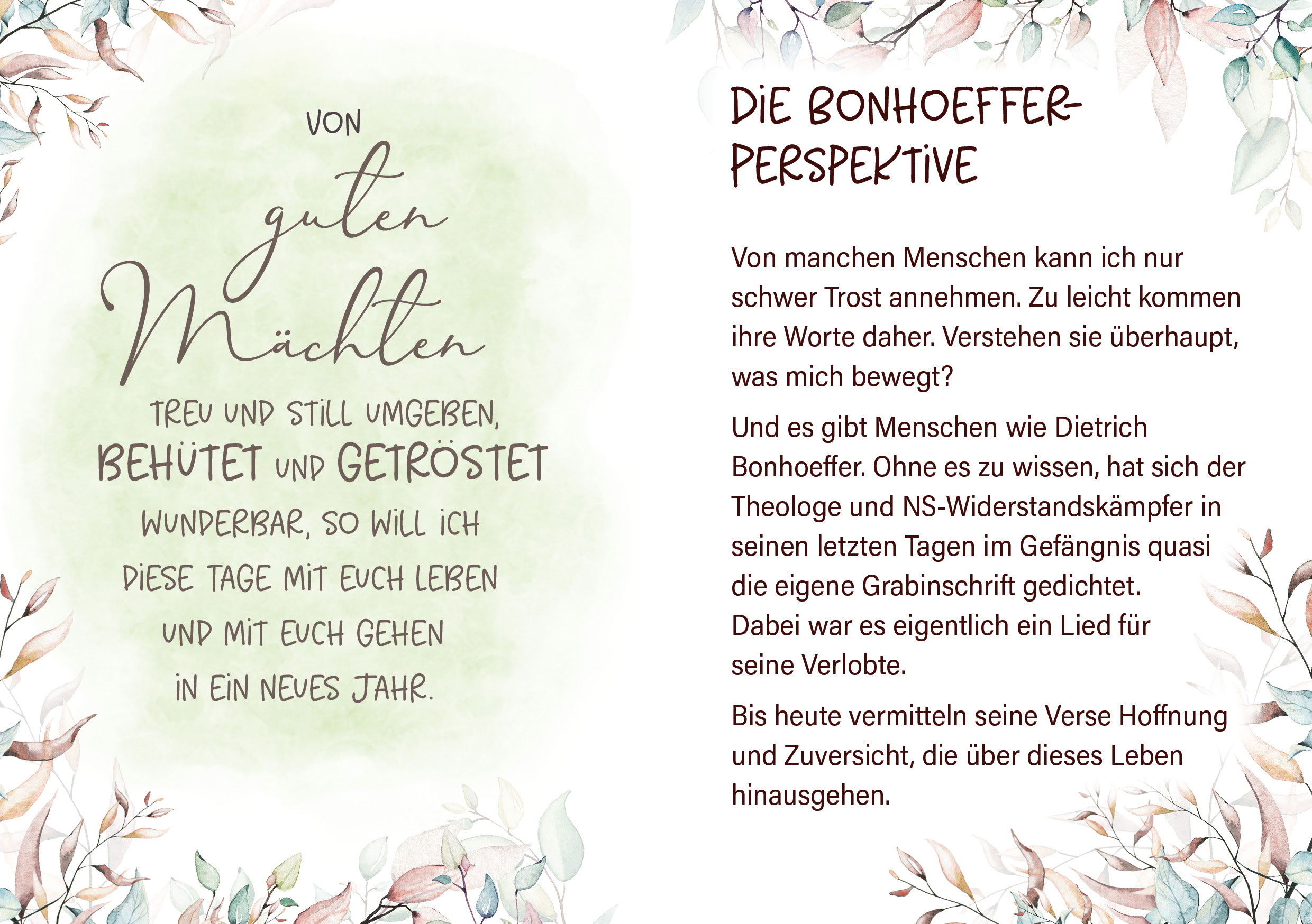 Grußheft - Von guten Mächten treu umgeben