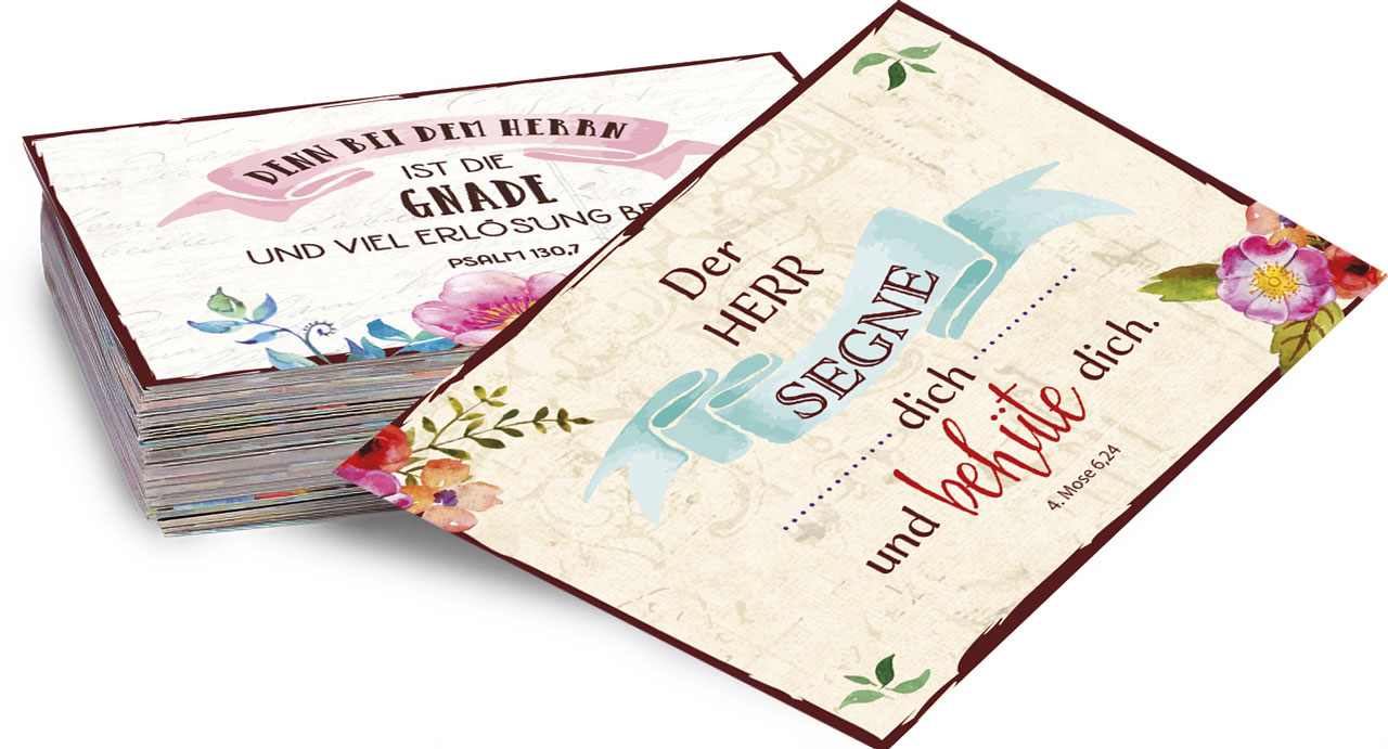Neujahrslose mit Poesiemotiven