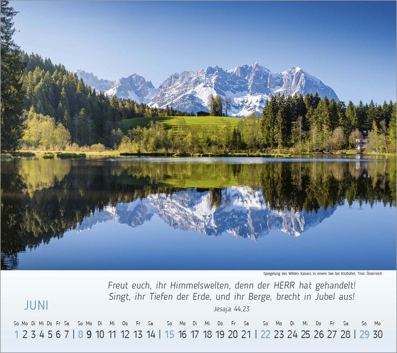 Wunderbare Bergwelt Tischkalender