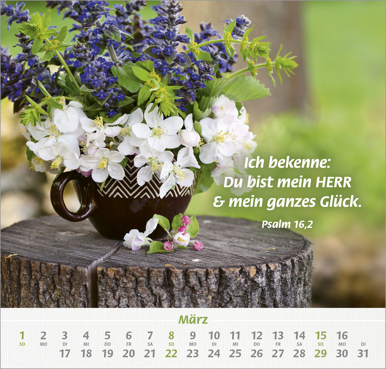 Denn du bist bei mir Wandkalender 2026