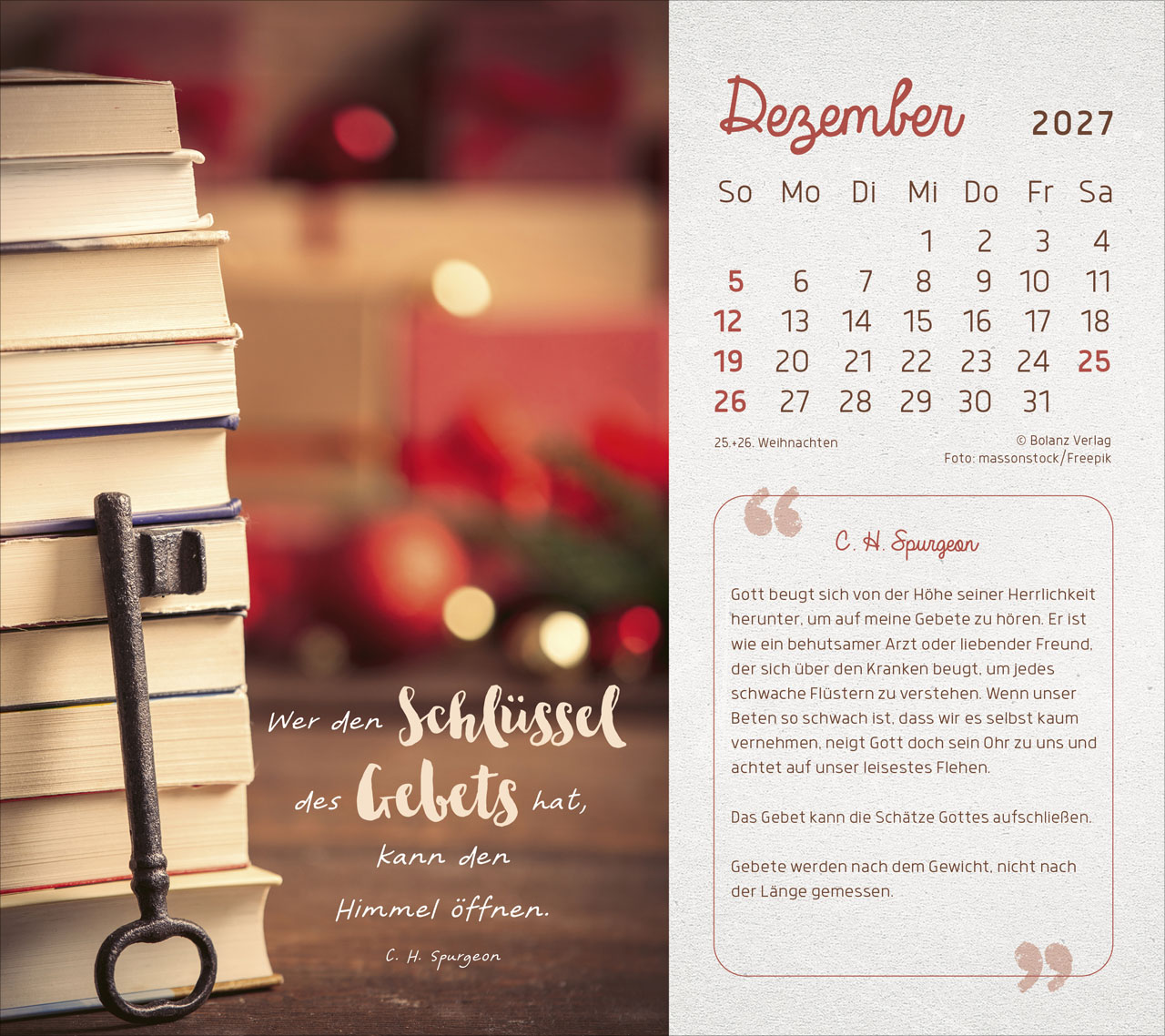 Mit seiner Kraft 2027 – Tischkalender