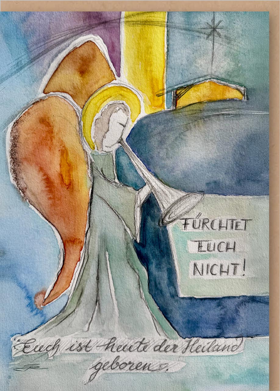 Faltkarten Engel Simone Riedel