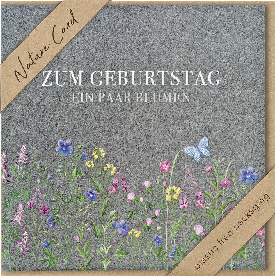 Faltkarte Ein paar Blumen