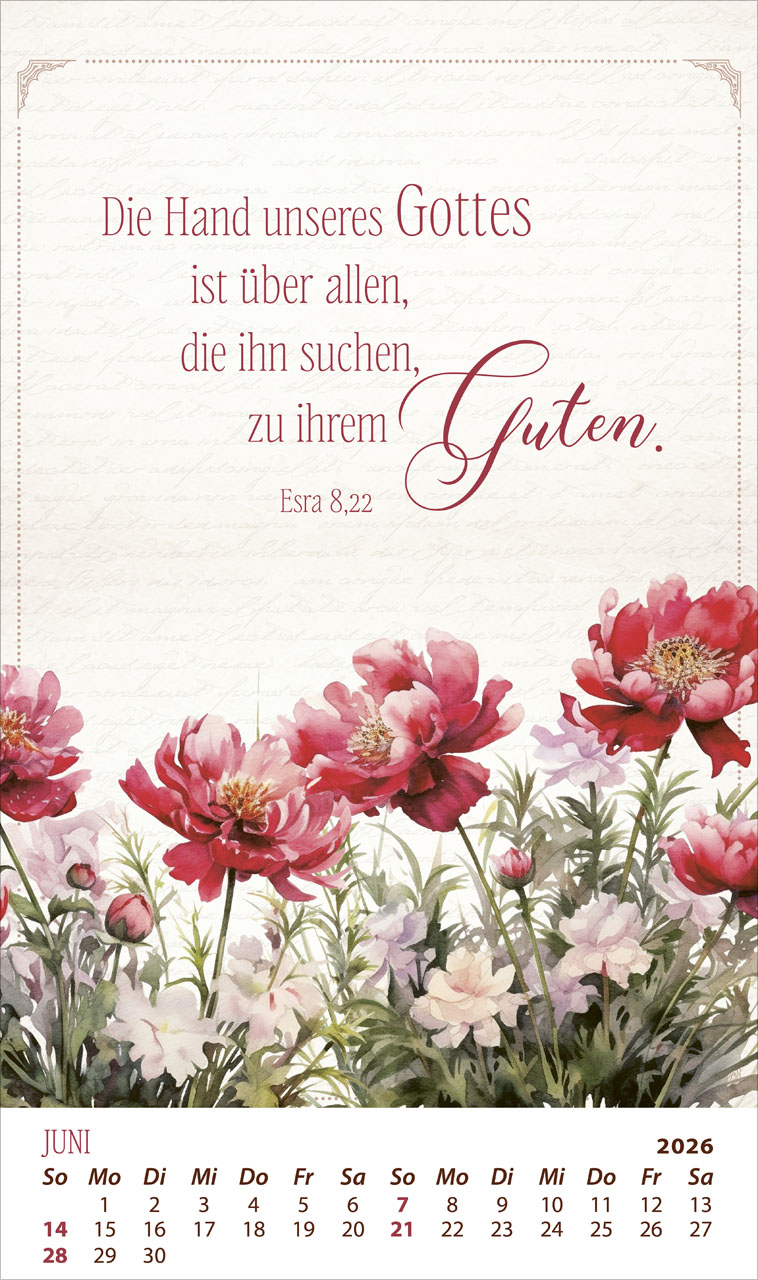 Die Kraft der Worte 2026 - Posterkalender