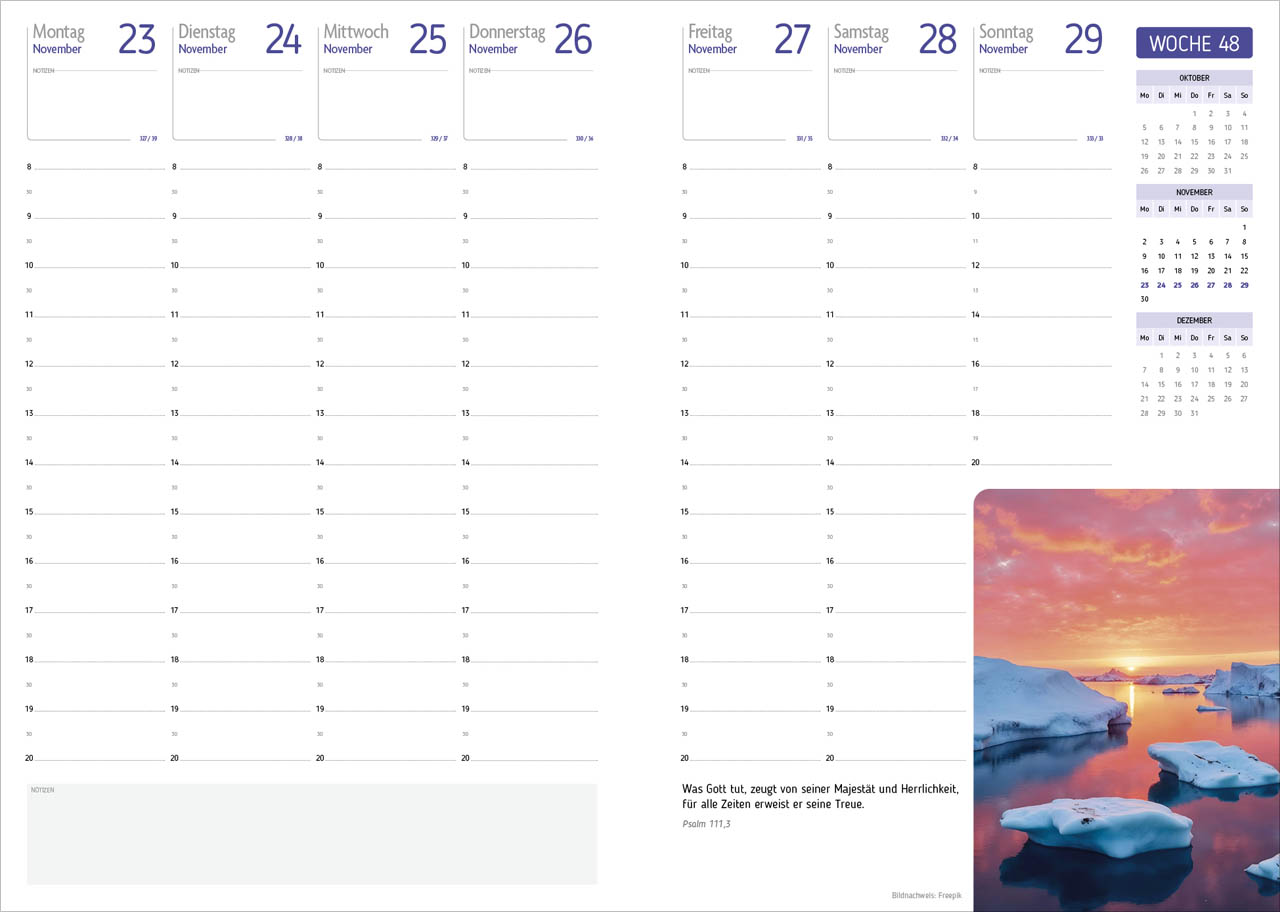 Agenda - Für jeden Tag 2026