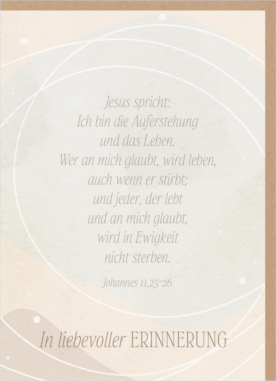 Faltkarte In liebevoller Erinnerung