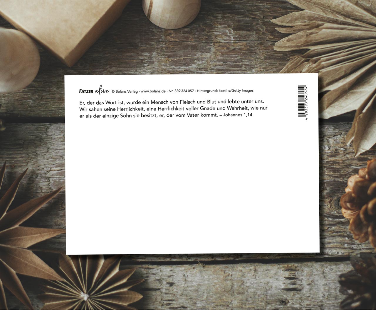 Postkarte Jesus kam für dich!