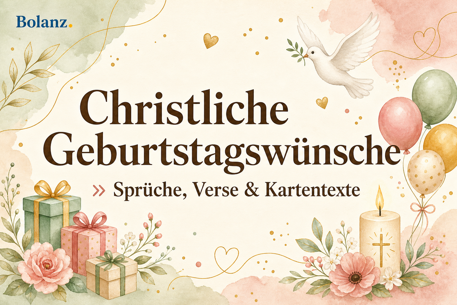 Christliche Geburtstagswünsche: 60+ Sprüche, Verse & Kartentexte