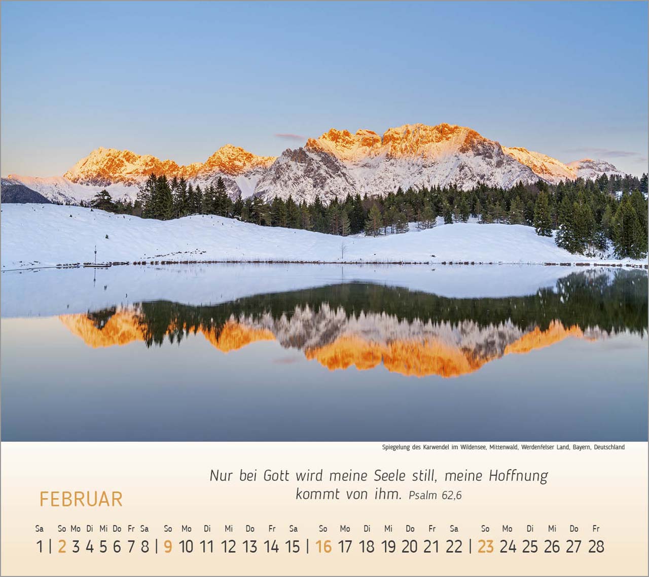 Wunderbare Bergwelt Tischkalender