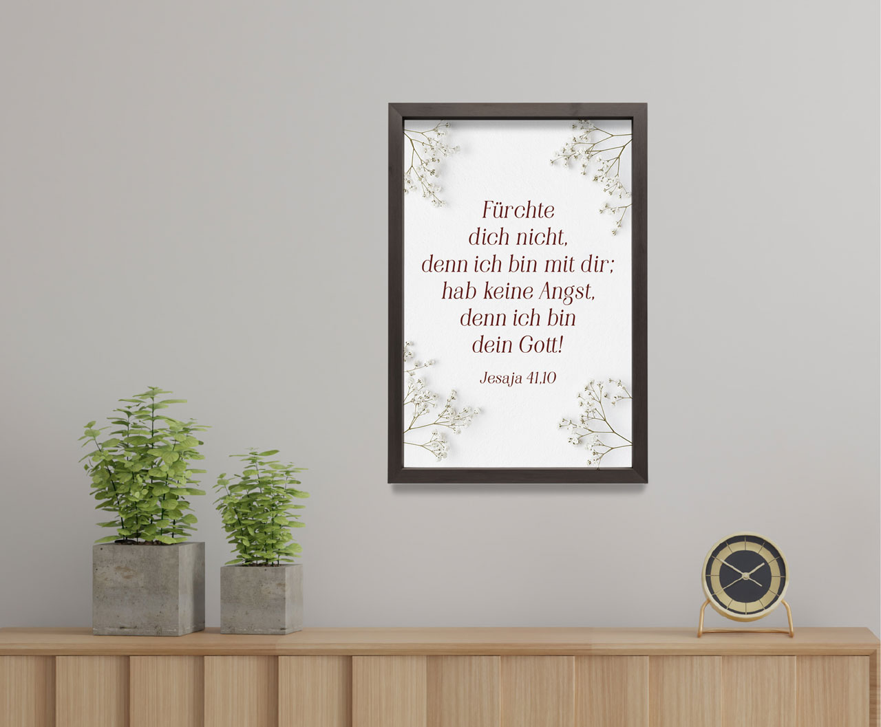 Poster Jahreslosung 2027 Blumen A3