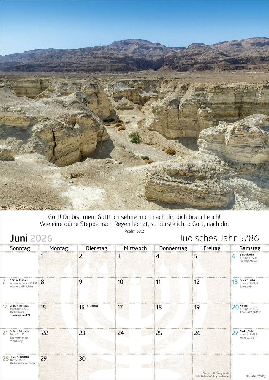 Israel 2026 - Posterkalender