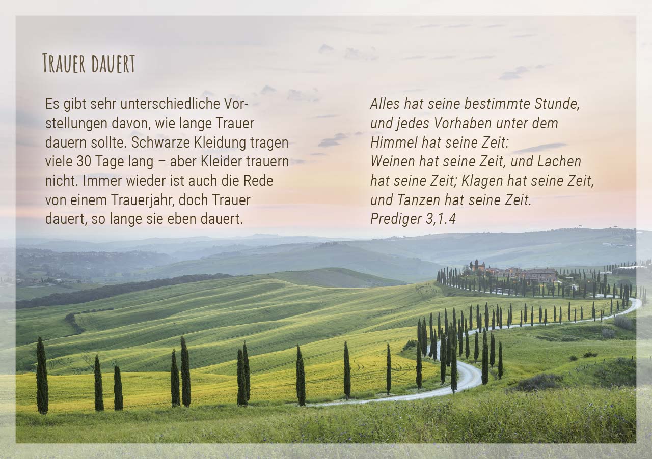 Grußheft - Sei getröstet