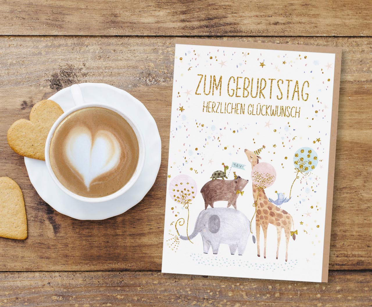 Faltkarte Herzlichen Glückwunsch