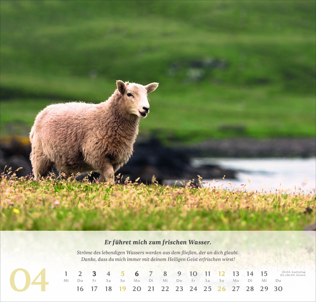Psalm 23 Wandkalender 2026