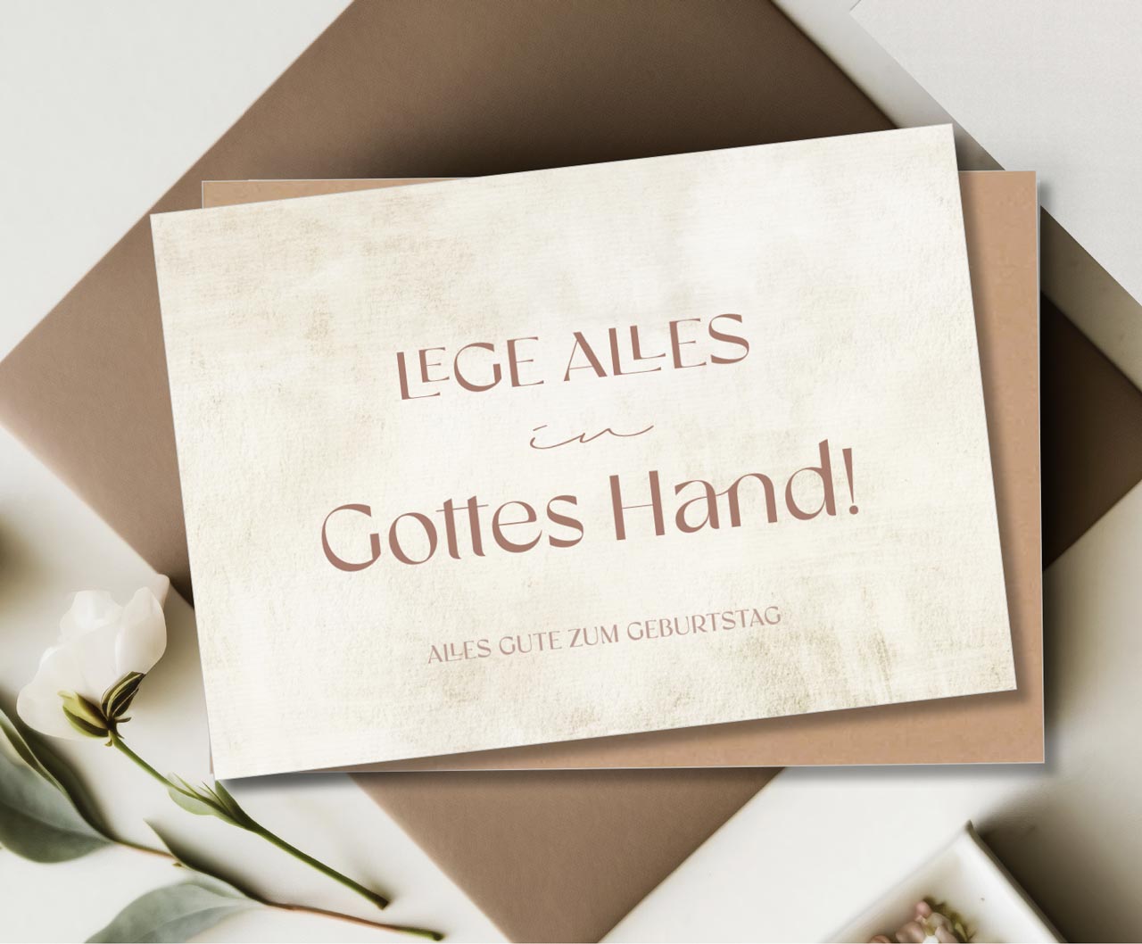 Faltkarte Leg Alles in Gottes Hand