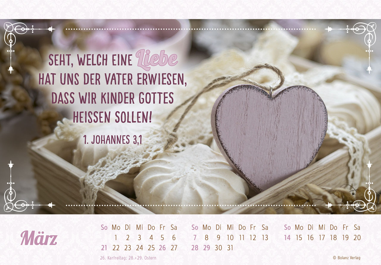 Herzliche Worte für dich 2027 – Panoramakalender