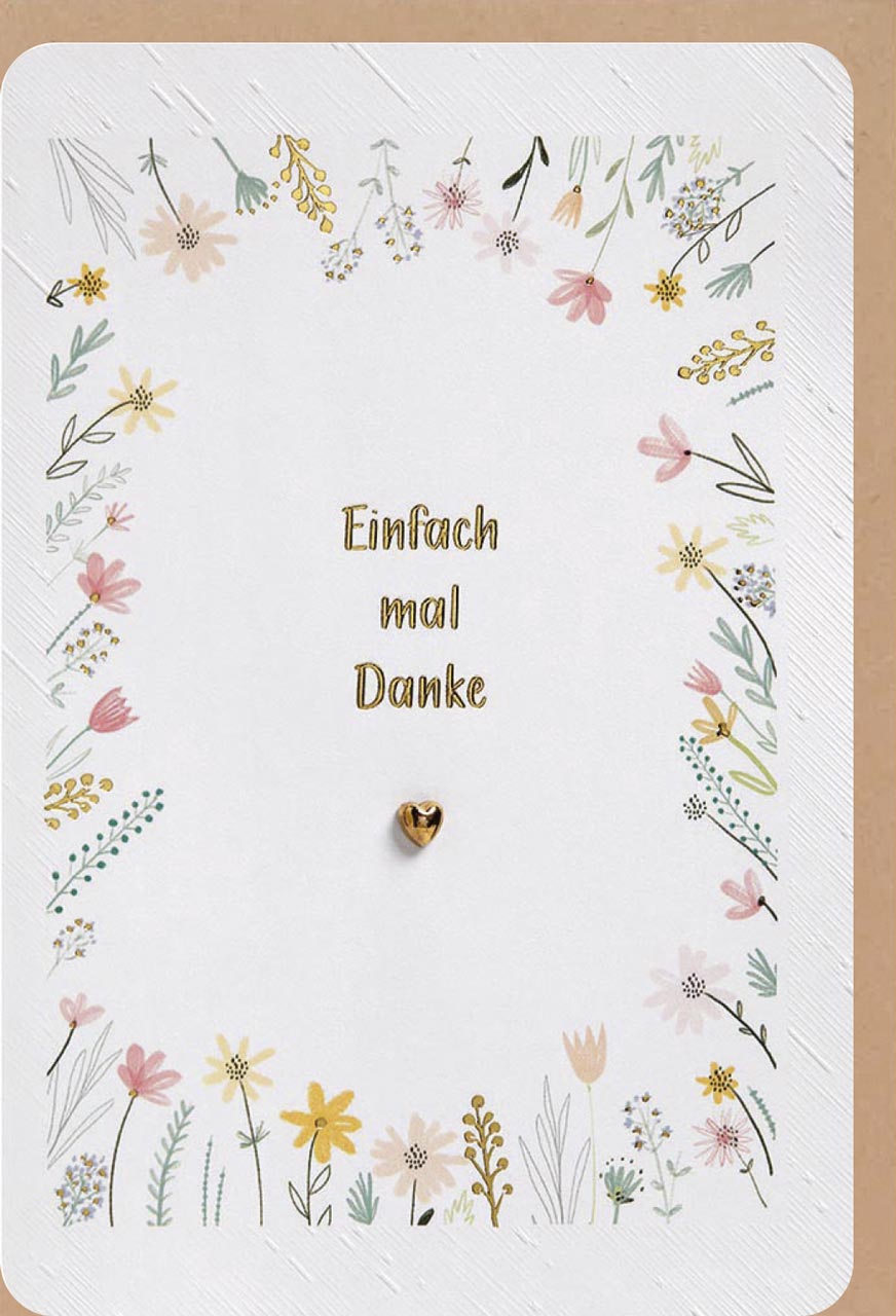 Faltkarte Einfach mal Danke