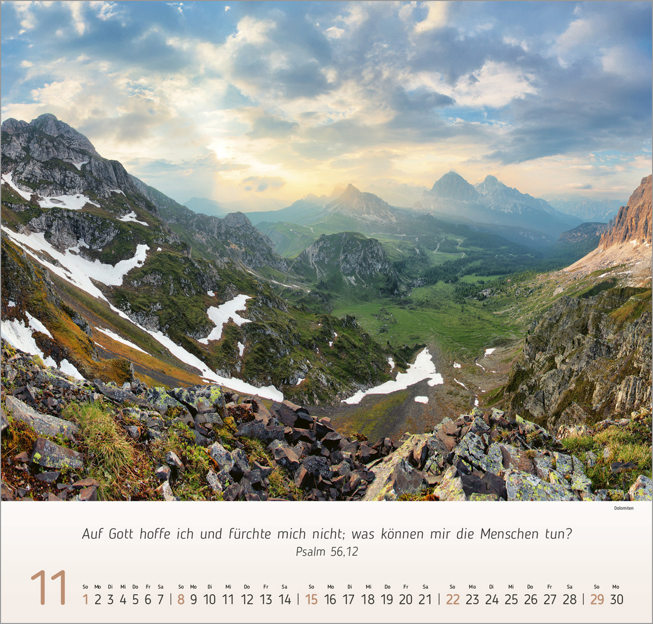 Berg Impressionen Wandkalender 2026