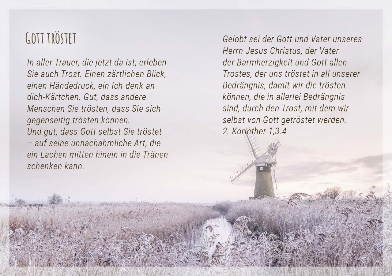 Grußheft - Sei getröstet