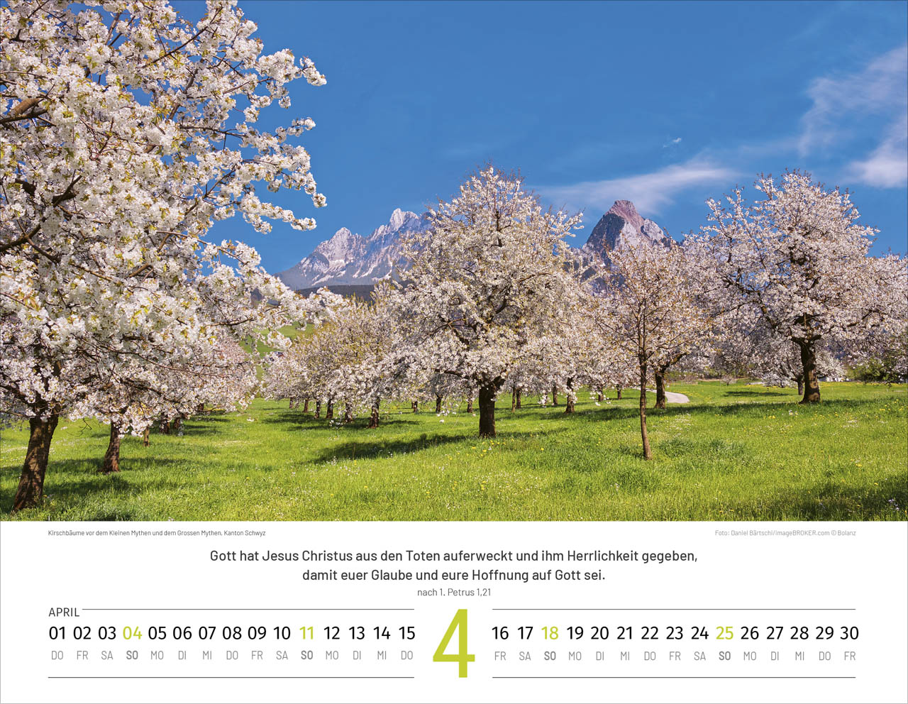 Schweiz 2027 - Wandkalender