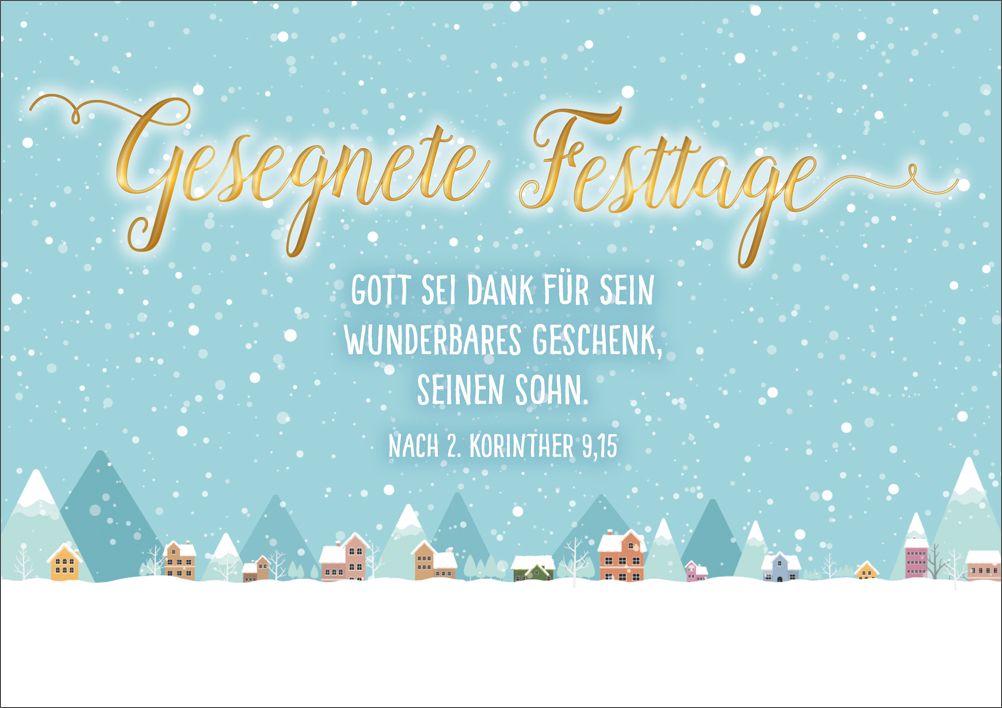 Faltkarte Gott sein Danke fÃ¼r sein Wunderbares Geschenk